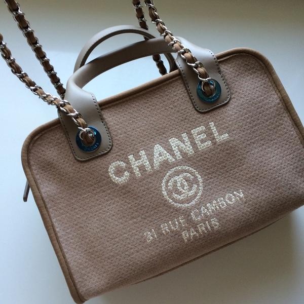 2015春夏新作 Chanelシャネルコピーバッグ 【ボーリングバッグ*ベージュ】A92749 Y10472